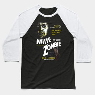 White Zombie Baseball T-Shirt